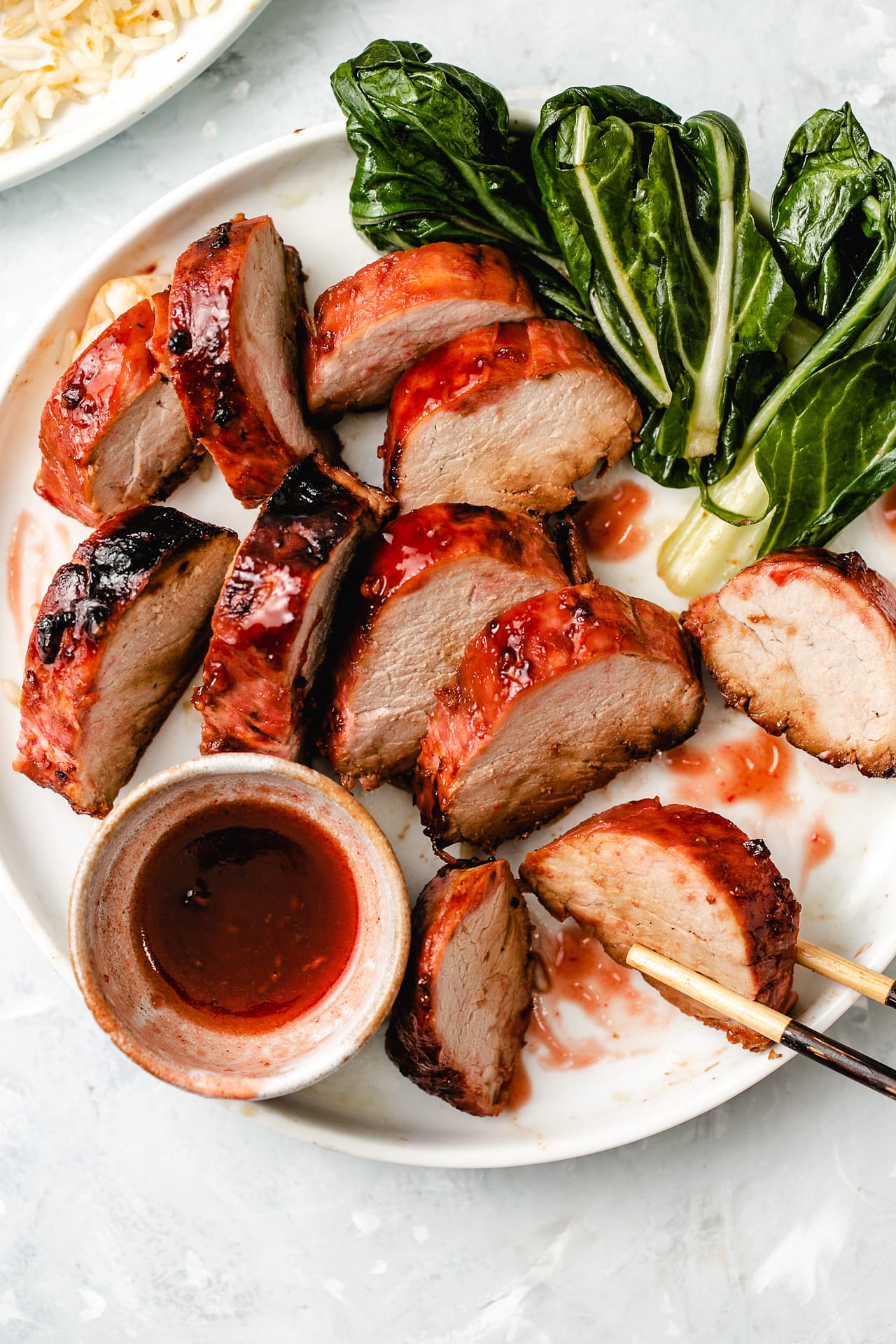 Lomo de cerdo con salsa Ah Su